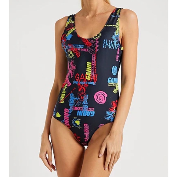 GANNI One-Piece Swimsuit Size 38 - Picture 2 of 7
